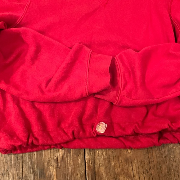 Urban Outfitters Urban Renew Cropped Red Sweatshirt Size M - Picture 2 of 2